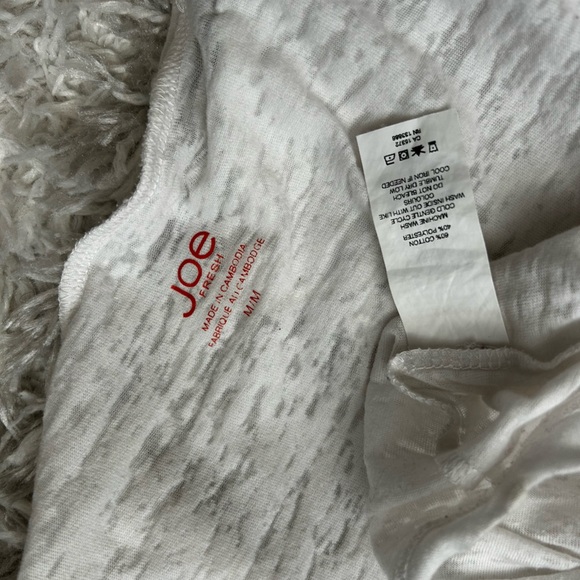 Joe's Women's White Sheer T-Shirt - Picture 5 of 5